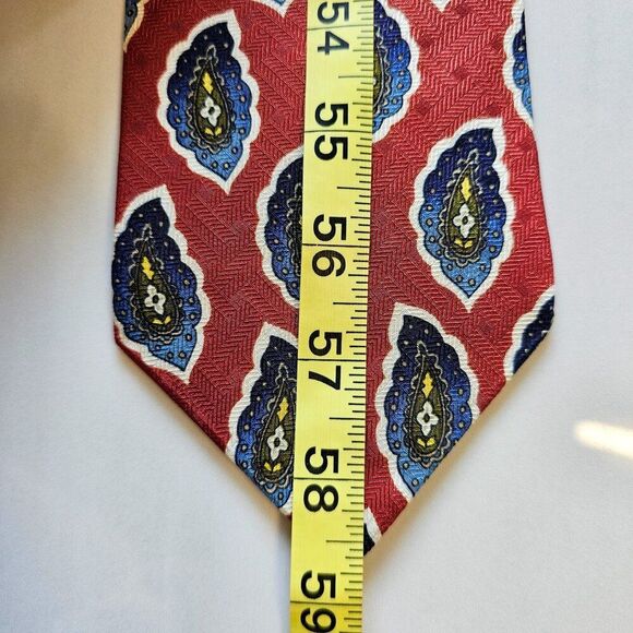 Vintage Villa Bugatti 100% Silk Paisley Tie - Picture 7 of 7